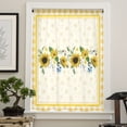 thumbnail image 3 of Sunflower Plaid Chiffon Sheer Curtains For Living Room Bedroom Kitchen ration Window Voiles Organza Tulle Curtain, 3 of 7