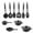 D Black, variant on 13 Piece Nonstick Cookware Set with Glass Lids - Complete Kitchen Essentials Pots Pans Frying Pan Soup Pot Set Even Heating Cooking System Dishwasher Safe