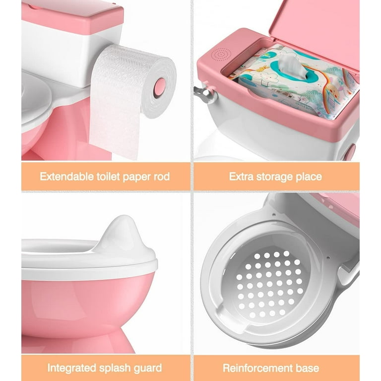 Baby Potty Training Toilet with Realistic Flushing Sound & Feel