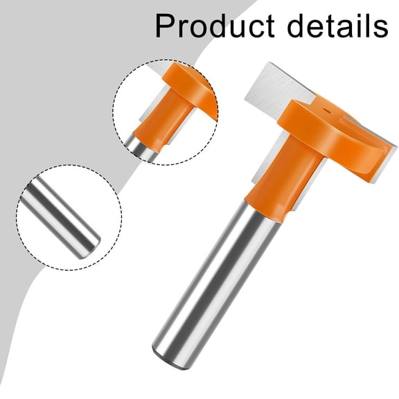 1Inch Cutting Diameter Router Bit T Type Milling Cutter For Woodworking Diy Fangkenuo