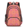 thumbnail image 2 of Paisley and Floral Red Pattern Cute School Backpack Bag with Padded Back and Adjustable Shoulder Straps 16.9 X 12.6 X 5.9 Inches, 2 of 5
