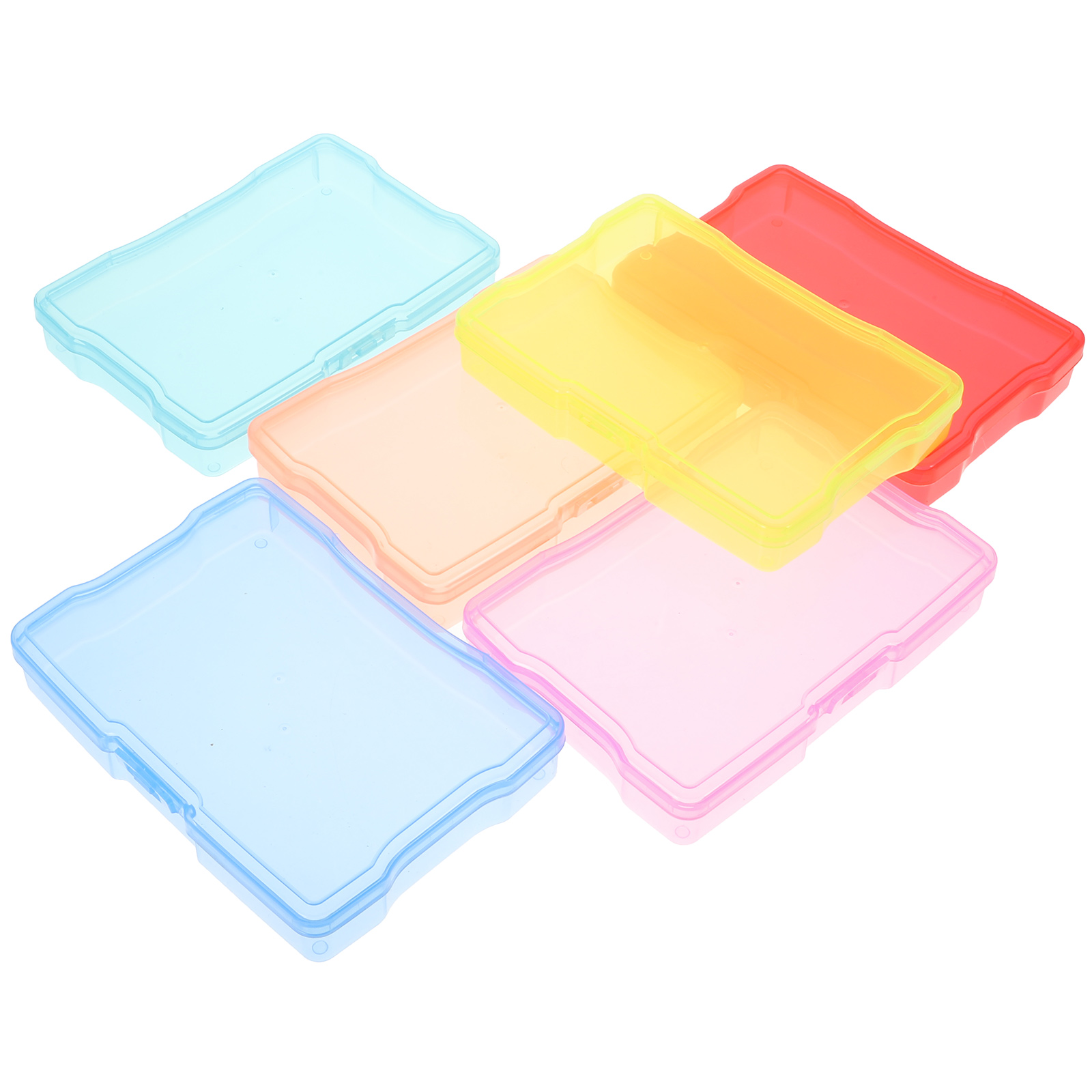 UPOUART 2 Sets Photo Container for Photos and Cards 6.68X4.72X1.22In