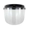 thumbnail image 1 of Motorcycle Helmet Visors Bubble Mirror Three Button Type Retro Open Face Helmet, 1 of 8