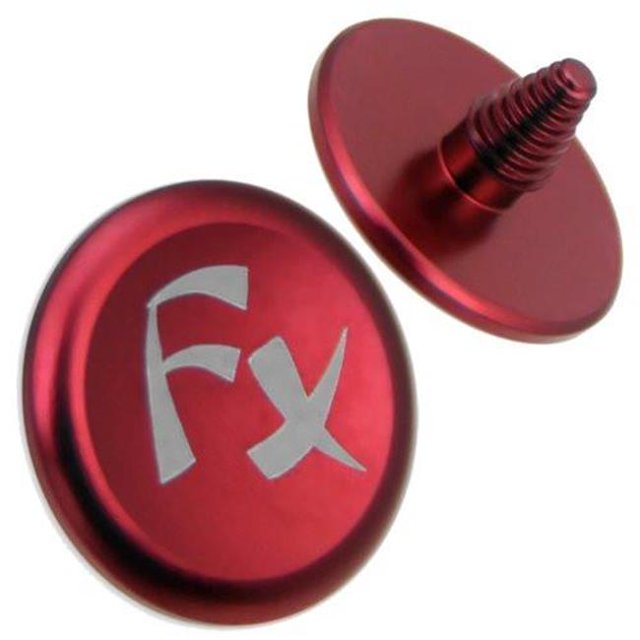 Fotodiox Shutter-Button-FX-Red 12 mm Bouton Concave en Aluminium Anodisé pour Appareil Photo, Rouge