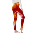 thumbnail image 2 of Endives Women's Yoga Pants Tie Dye Printed Fashion Casual Slim Yoga Leggings Fall Winter, 2 of 7