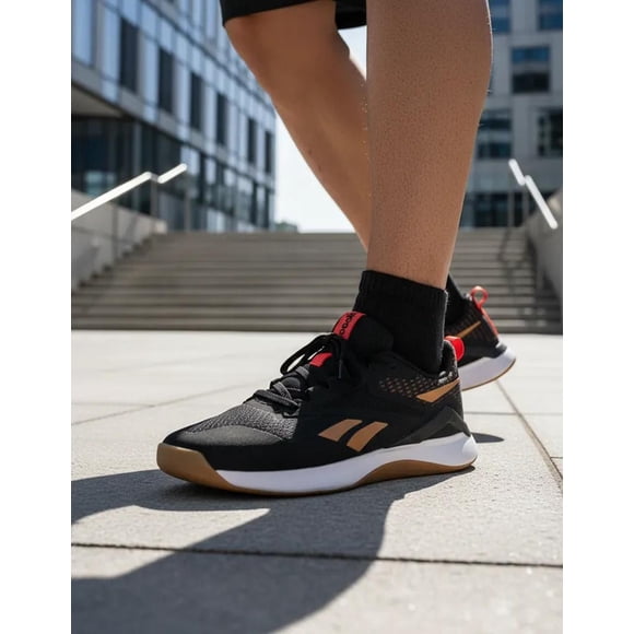 Tenis Reebok Hombre Caballero Nanoflex Tr 2 Negro Naranja Crossfit negro 10,0 MX