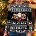 thumbnail image 2 of NLLSHGJ Chandails à Capuche de Créateur pour Hommes Mode Automne et Hiver Tendance Décontractée Chandail Imprimé de Noël Col Rond Chandail Gris Col Rond Chandails Graphiques pour Hommes, 2 of 4