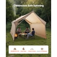 thumbnail image 4 of VEVOR Camping Hot Tent, 2 Persons Cabin Hot Tent with Stove Jack, Waterproof Winter Tents Shelters with Vents, Lightweight & Portable 4 Season Tents for Hiking Fishing Hunting Backpacking, 4 of 9