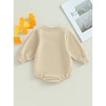 thumbnail image 4 of Bagilaanoe Newborn Baby Girl Boy Oversized Romper Sweatshirt Long Sleeve Bodysuit Pullover 6M 12M 18M 24M Infant Casual Tee Tops, 4 of 9