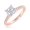 Rose Gold, variant on 1 to 5 Carat LAB GROWN Round Cut Diamond Prong Set Solitaire Diamond Engagement Ring Band (G-H Color VS1-VS2 Clarity) Platinum 1 Carat Size-5