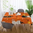 thumbnail image 6 of 60x120 Inch Tablecloth Polyester Square Tablecloth for Home Kitchen Dinner Decor Cartoon Cats in Witches' Hats, 6 of 9