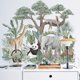 thumbnail image 3 of Etiqueta de la pared de animales africanos - Etiqueta de la pared de la selva gigante -74 * 65 cm, 3 of 4
