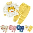 thumbnail image 2 of Youmylove Children's Underwear Set Pure Cotton Boys Long Sleeve Baby Clothes Warm Girls' Homewear Autumn Children's Clothes Kids Nightwear Pjs Homewear, 2 of 6