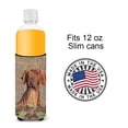 thumbnail image 4 of Vizsla Faux Burlap and Pine cones Ultra Hugger for slim cans, 4 of 6
