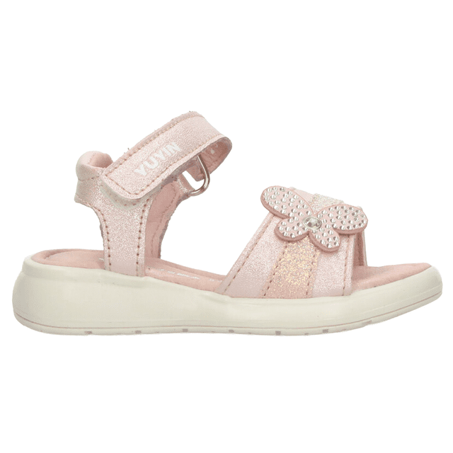 Sandalia Yuyin Niña Rosa Casual Ajustable T12-15 rosa 14