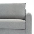 thumbnail image 2 of Mellow Mae Mid-Century Modern Sofa with Curved Arms, Light Grey, 2 of 6