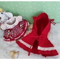 thumbnail image 4 of Niannyyhouse Caperucita Roja Vestido Capa 6 Pulgadas/15 Cm Accesorios De Ropa De Muñeca De Felpa, 4 of 5