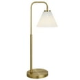 thumbnail image 2 of Henn&Hart 11" Brass Finish Metal/Glass Table Lamp, 2 of 4