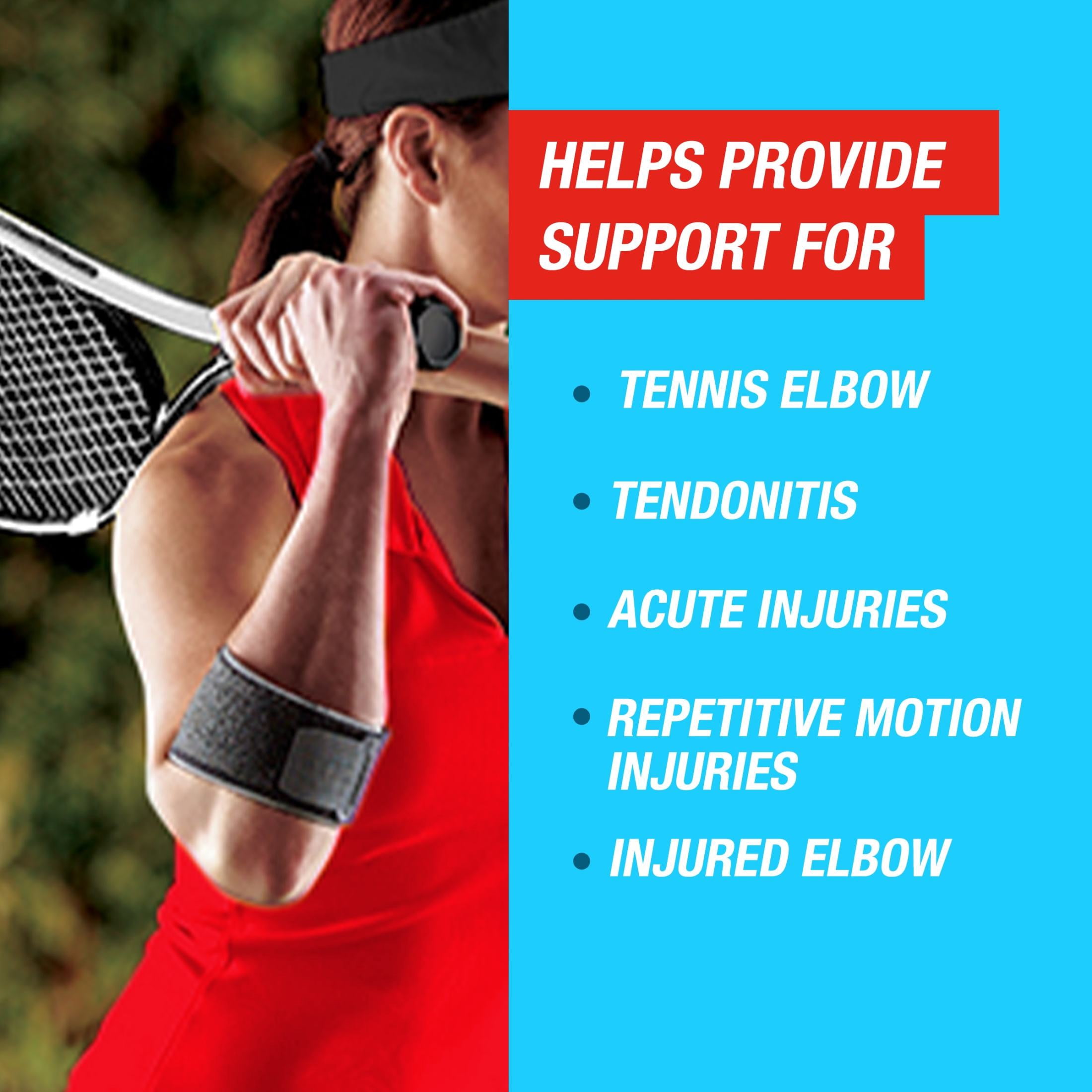 ACE Brand Adjustable Tennis Elbow Strap, 1 Support