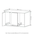 thumbnail image 3 of Furinno Peli Large Particle Board Enclosed Cat Litter Box Shelf Panels, Hardware Pack and Assembly Instructions, Solid White (1 Pack), 3 of 7