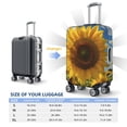 thumbnail image 6 of Daiia Sky Golden Sunflower Field Luggage Cover, Thickened Washable Travel Luggage Covers, Elastic Unique Baggage Covers for 18-20 inch Luggage-X-Large, 6 of 9