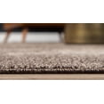thumbnail image 2 of Unique Loom Del Mar Collection Contemporary Transitional Runner Rug, 2 Feet 7 Inch x 10 Feet, Brown/Light Brown, 2 of 4