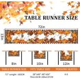 thumbnail image 3 of Buffalo Plaid Orange Pumpkins Maple Leaves Fall Table Runner 72 + inches long Autumn Thanksgiving Decorations Table Runner,Farmhouse Style Fall Kitchen Dining Tables Decor for Home,Party,Holiday, 3 of 7