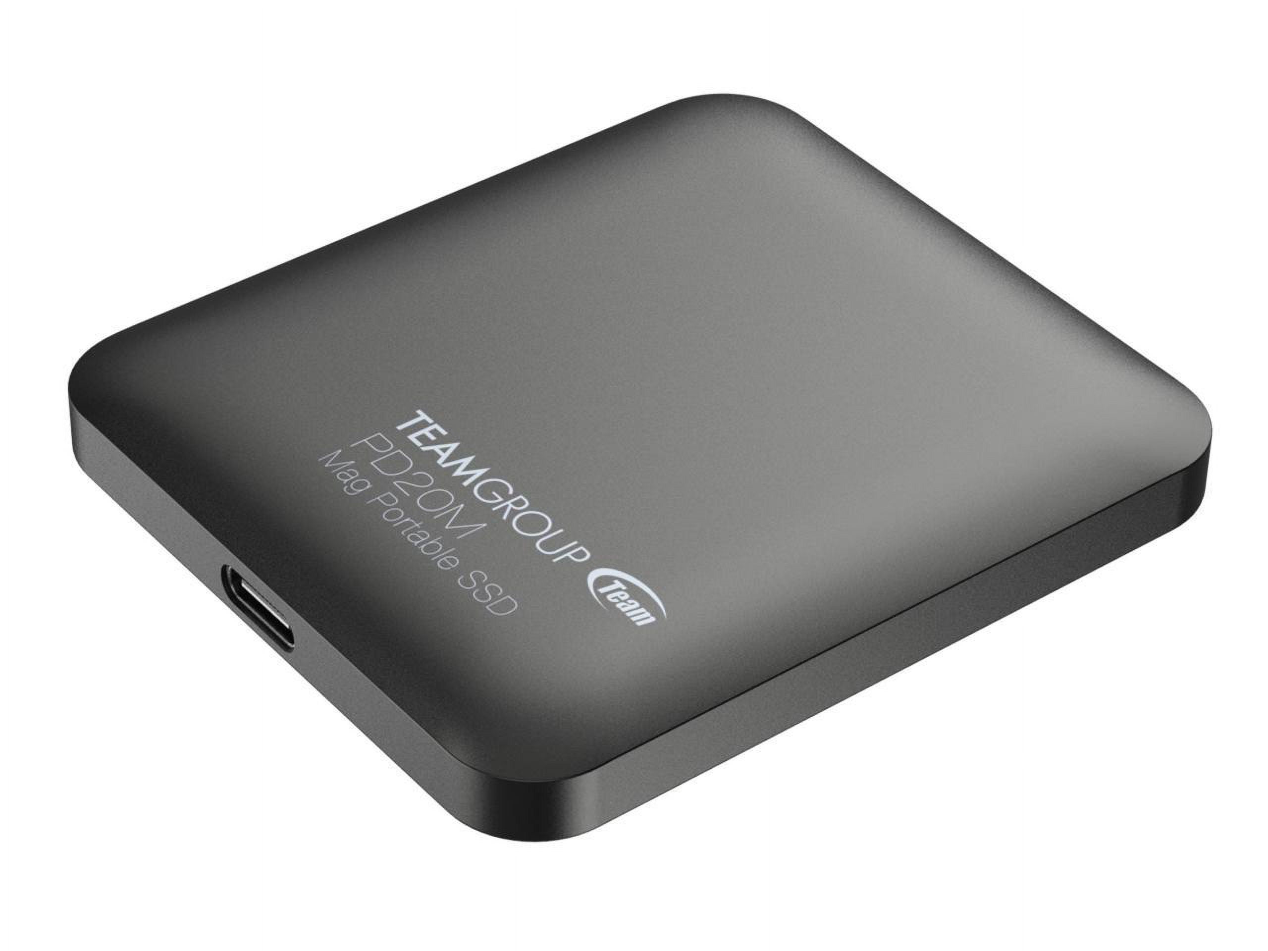 Team Group PD20M 2TB Mag Portable SSD USB 3.2 Gen 2x2 Type-C Compatible with iPhone 15/15 Plus/15 Pro/15 Pro Max, Speed up to 2000MB/s (TPSEG2002T0C108)
