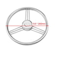 thumbnail image 2 of Volant de Bateau en Acier Inoxydable 13.5 Pouces 9 Rayons - 15 Degrés, Longue Durée, 2 of 4