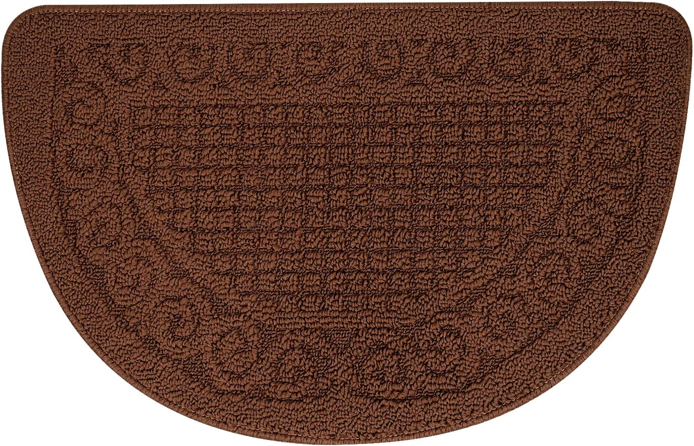 Polypropylene Half Round Pure Color Doormat Non Slip Semicircle Door