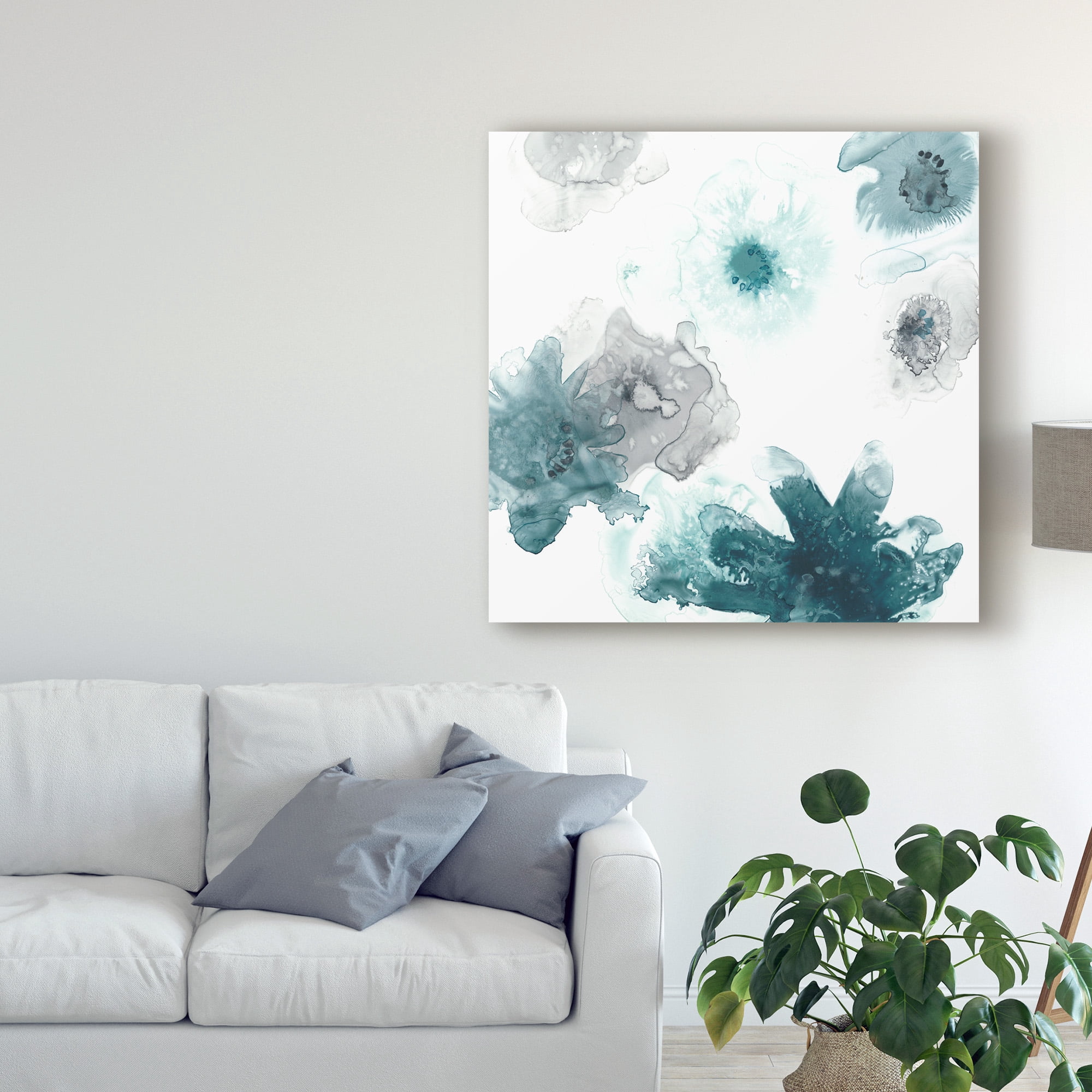 Trademark Fine Art 'Floating Indigo I' Canvas Art by June Erica Vess