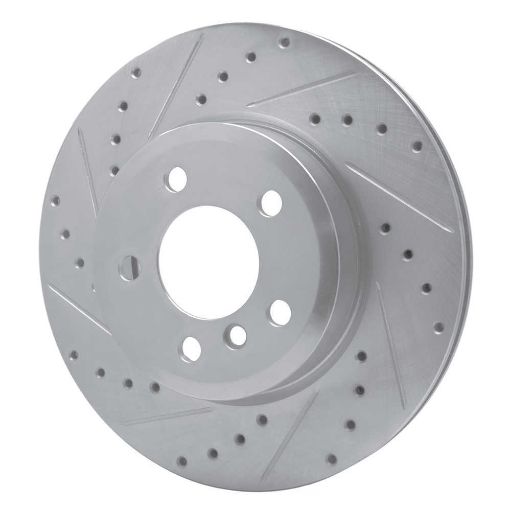 Dynamic Friction Company 631-31139L DFC Brake Rotor - Drilled And Slotted - Silver