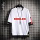 thumbnail image 1 of Camiseta de manga corta para hombre, ropa holgada de media manga, juego de dibujos animados de Anime periférico ROBLOX Virtual World, tendencia de empalme, 1 of 4