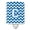 Blue & White, variant on Letter C Chevron Crimson and Grey Ceramic Night Light