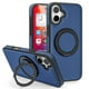 thumbnail image 1 of Funda Soyeacrg para iPhone 16 Pro Max/16 Pro/16 Plus/16, compatible con MagSafe, ultradelgada, elegante, ligera, de cuero antiarañazos con soporte giratorio de 360°, verde, 16, 1 of 7