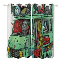 Ambulance Car Blackout Curtains for Bedroom Curtains Insulated Room Darkening Window Drapes for Living Room