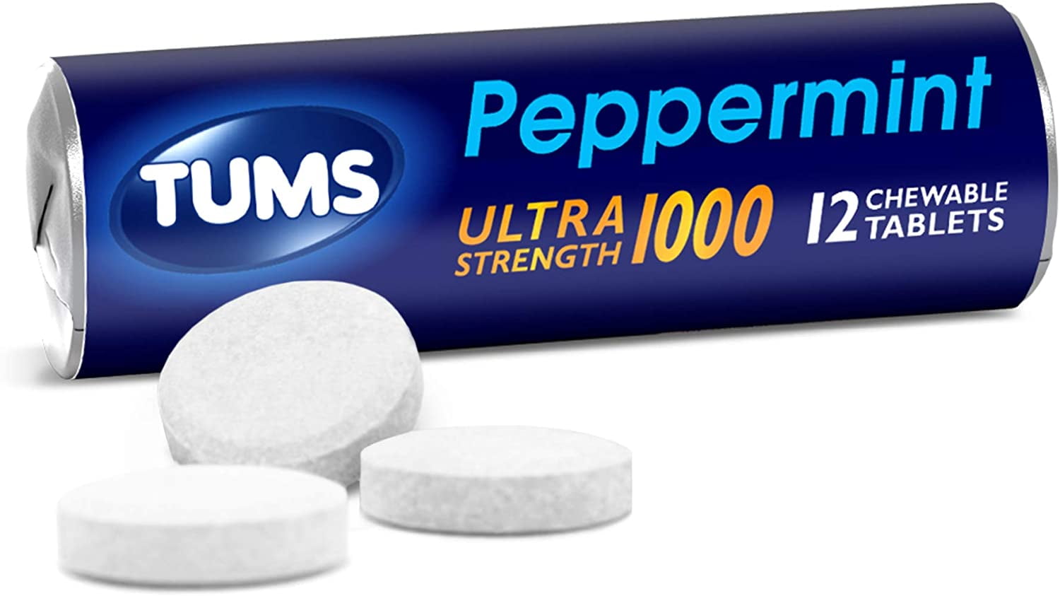 Buy TUMS Antacid Peppermint Ultra Strength 1000 Chewable Antacid
