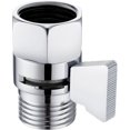 thumbnail image 1 of Shower Flow Water Valve  Brass Shut Off Valve for Hand Shower  RV Hose Flow Restrictor  Chrome, 1 of 9