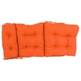 thumbnail image 2 of 22-inch by 45-inch Solid Microsuede Tufted Chair Cushion Orange-Color, 2 of 2
