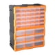 thumbnail image 3 of 39 cajones organizador de piezas pequeñas gabinete artesanal, caja de cuentas de 39 rejillas, almacenamiento de herramientas de hardware profesional Naranja, 3 of 9