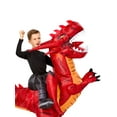 thumbnail image 5 of Rubies Red Dragon Light Up Ride-On Inflatable Costume for Kids, Unisex, 5 of 5