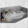 thumbnail image 5 of Saying Soft Flannel Fleece Throw Blanket, Life is What is Happening While Youre Making Other Plans. Live It Attitude Art, Cozy Plush for Indoor and Outdoor Use, 50" x 60", Peach Ruby, by Ambesonne, 5 of 5