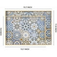 thumbnail image 4 of 2 Pcs Serving Tray with Handles Bohemian Decorative Tray Large Ottoman Trays for Living Room Blue Coffee Table Trays for Breakfast, 4 of 7