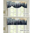 thumbnail image 4 of Mountain Pine Woods Sun Window Curtain Kitchen Cabinet Coffee Tie-Up Valance Curtain Rod Pocket Short Curtain, 4 of 6