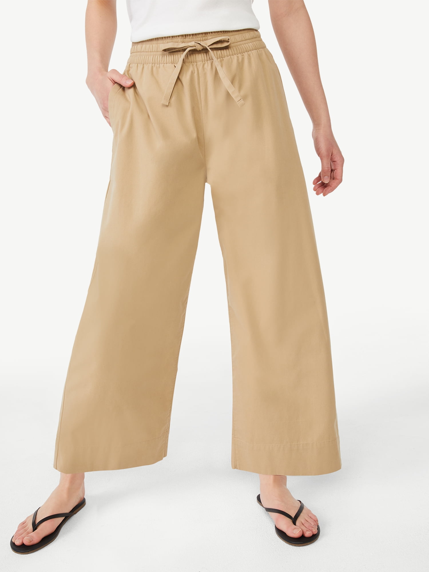 Pull-On Wide Leg Pants 