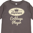 thumbnail image 4 of Inktastic Cribbage Player Vintage Superior Boys or Girls Long Sleeve Toddler T-Shirt, 4 of 5