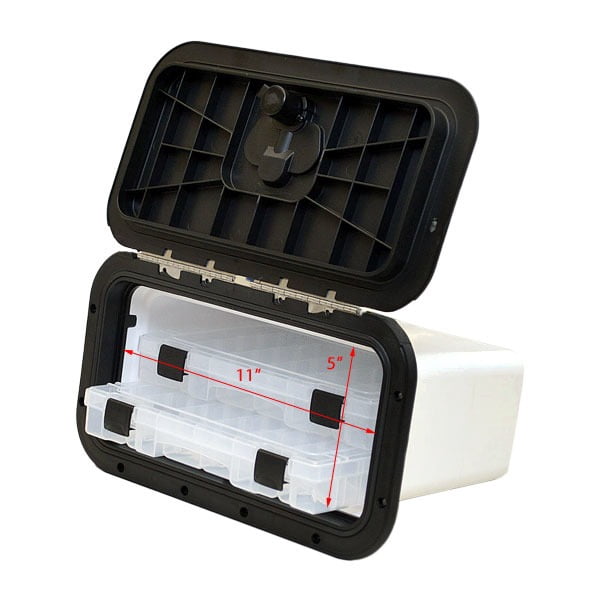 Innovative Product Solutions 530-039 Boat Tackle Box | 8 x 14 Black
