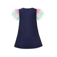 thumbnail image 2 of Girls Dress A-line Mermaid Fish Tail Rainbow Ruffle Flare Sleeve 4 Years, 2 of 6