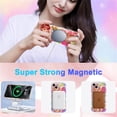 thumbnail image 7 of TECH CIRCLE Stylish Cute Floral Case for iPhone 16 (6.1") 2024 Cell Phone with Wave Edge, Compatible with MagSafe Accessory, Screen Camera Protection, Shockproof Protective Cover, Colorful Red, 7 of 7