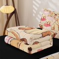 thumbnail image 5 of Manfei Kawaii Puppy Zipper Twin Comforter Sets with Fitted Sheet and 2 Pillowcases, Cartoon Bow Dog Zipper Bedding Set, Cream Pink, Black Reversible, 4-Piece, 5 of 7